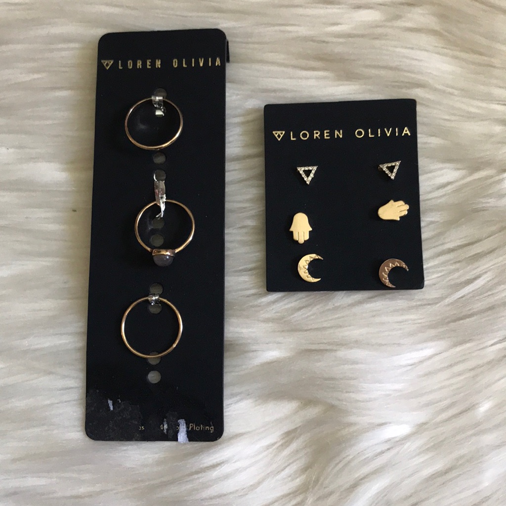 Loren Olivia Rings And Earrings